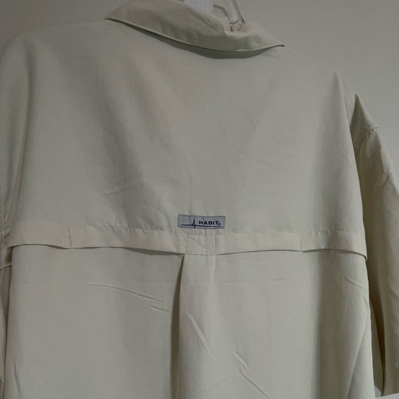 Habit Men's Solar Factor Shirt - Cream~ Size 2XL Fishing or Outdoors - Picture 12 of 12